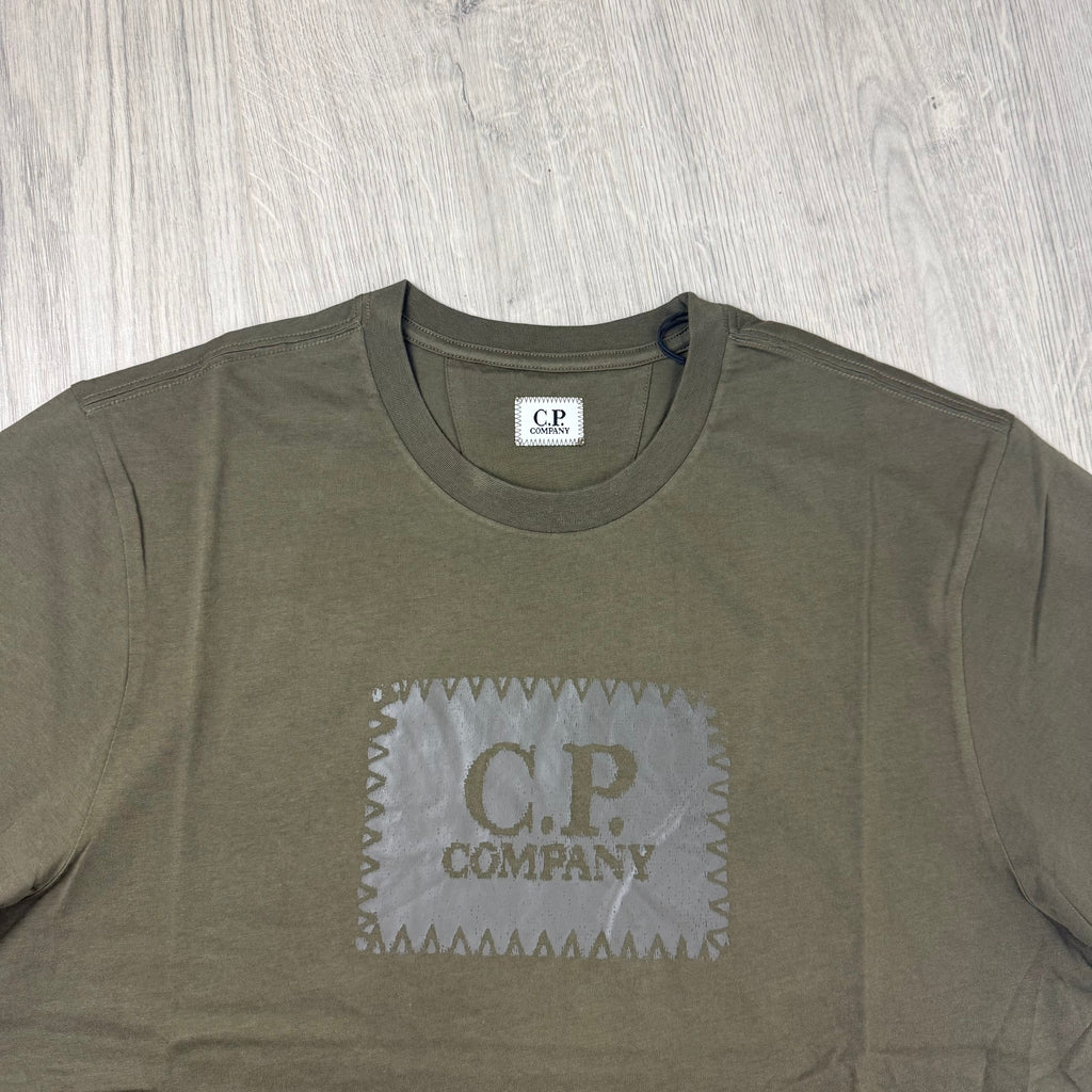 CP Company Stamp T-Shirt - Ivy Green