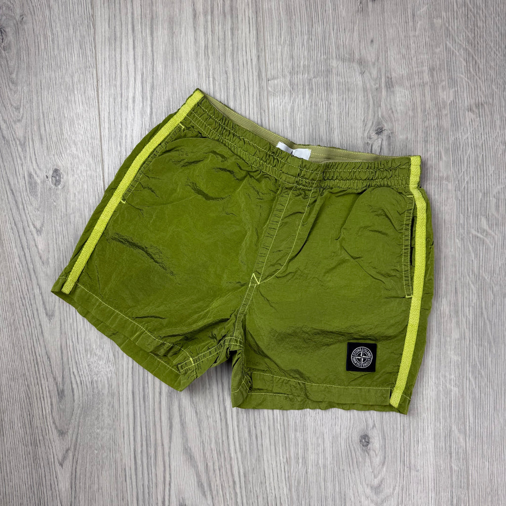 Stone Island Junior Swim Shorts - Lime