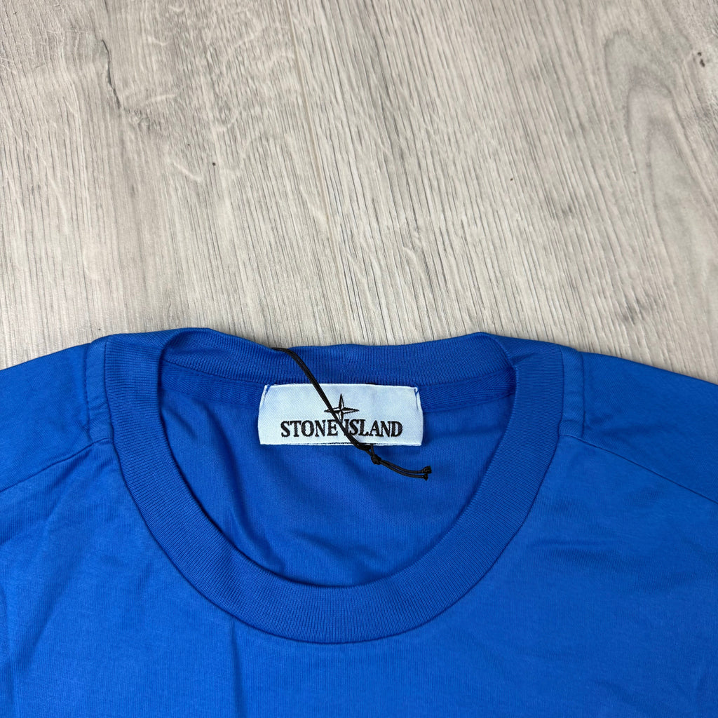 Stone Island Patch T-Shirt - Bright Blue