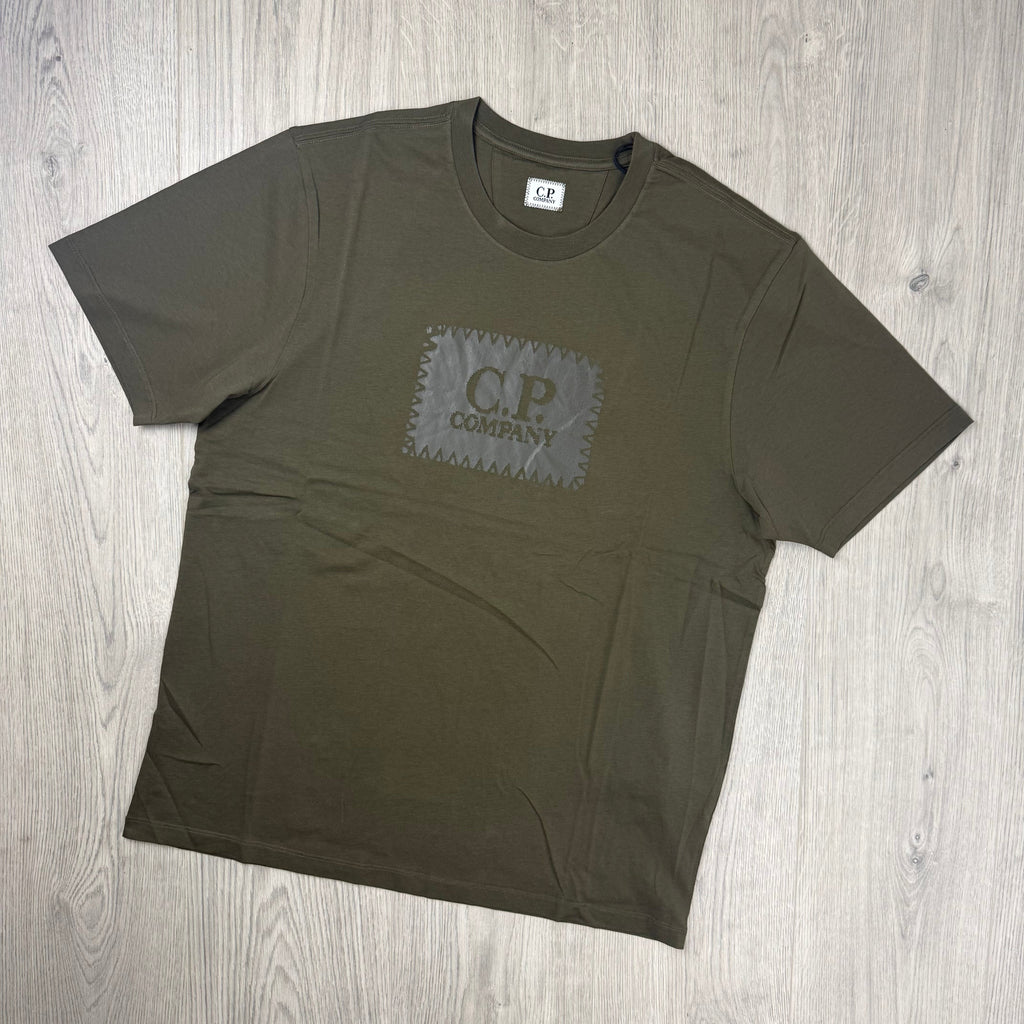 CP Company Stamp T-Shirt - Ivy Green