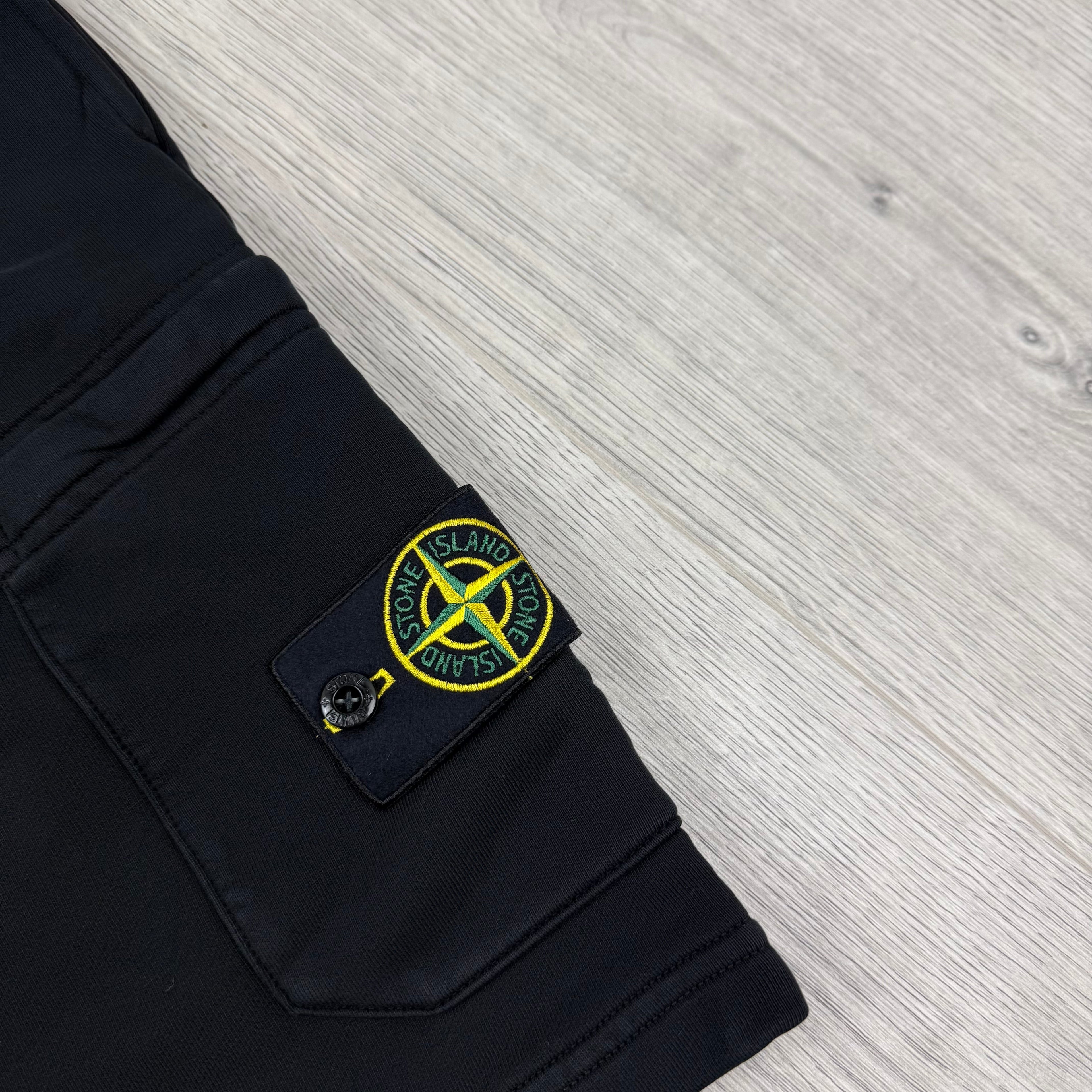 Stone Island Jersey Shorts - Black
