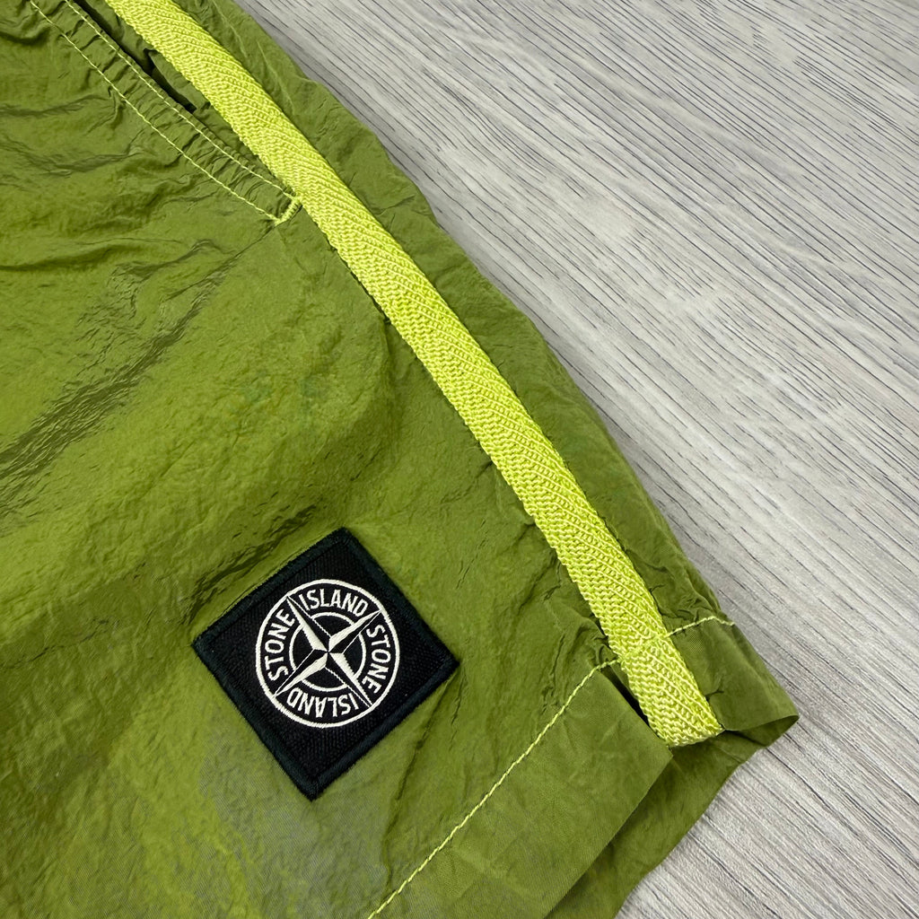 Stone Island Junior Swim Shorts - Lime