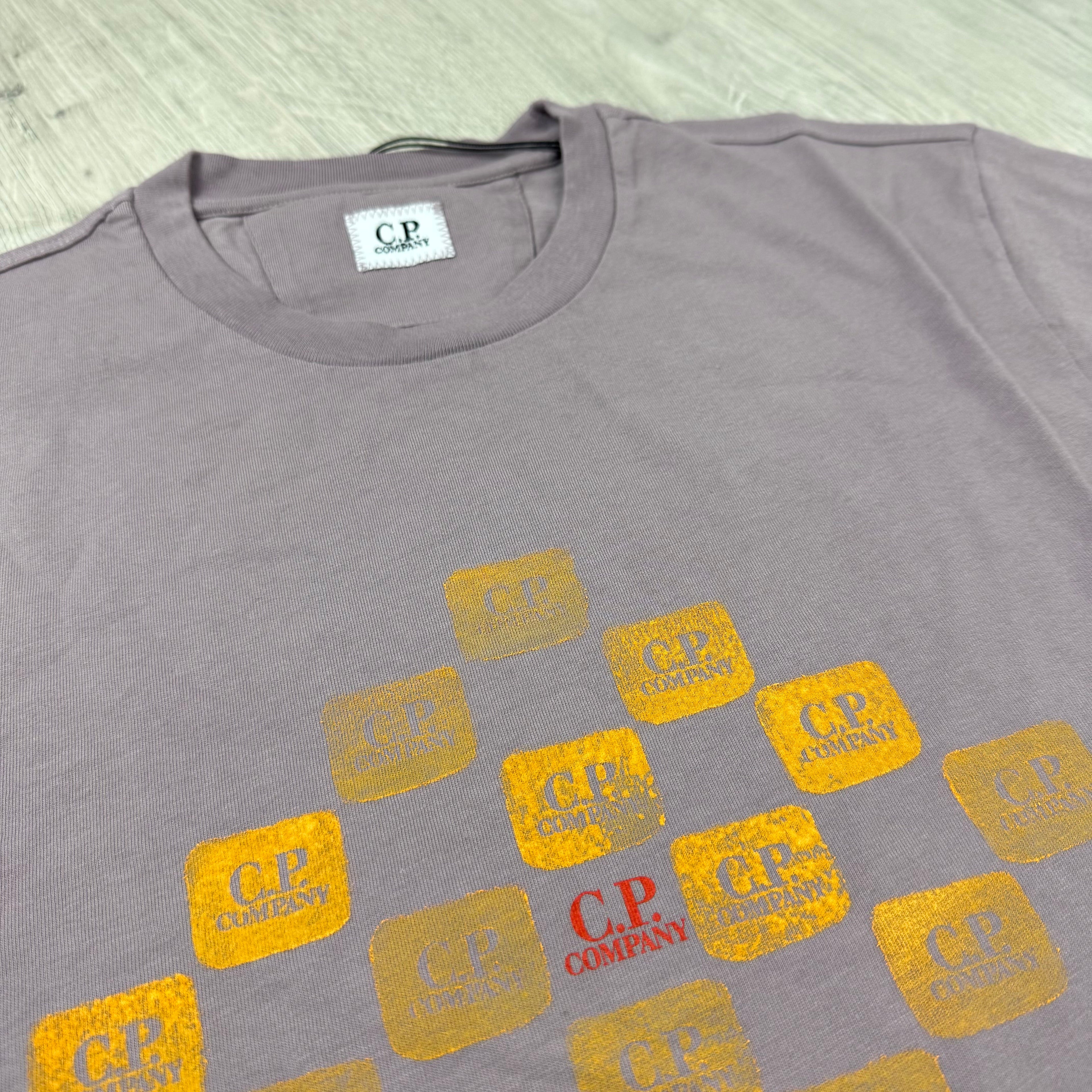 CP Company Printed T-Shirt - Dove