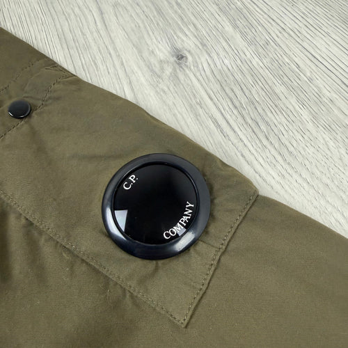 CP Company Button Overshirt - Ivy Green