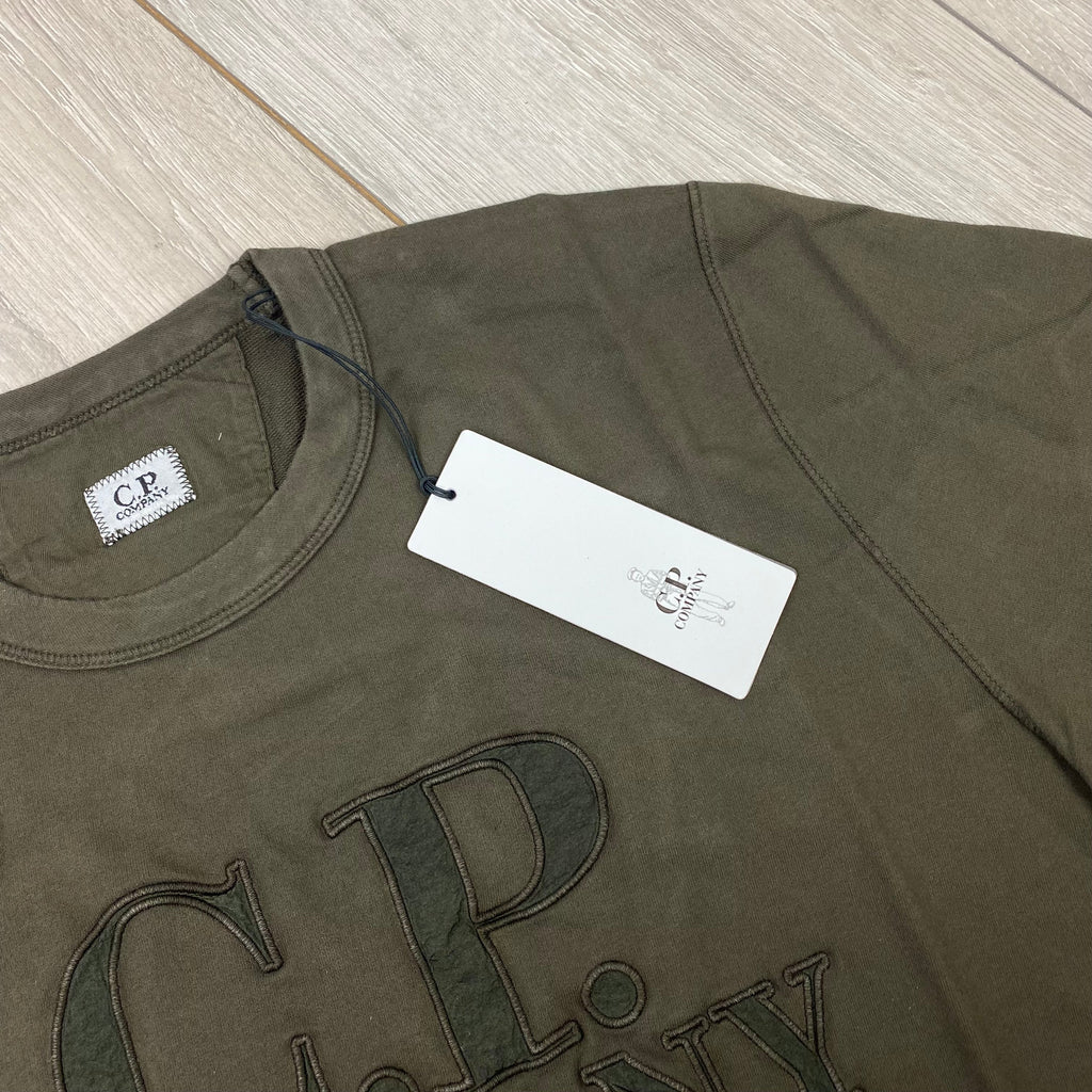 CP Company Embroidered Sweatshirt - Ivy Green