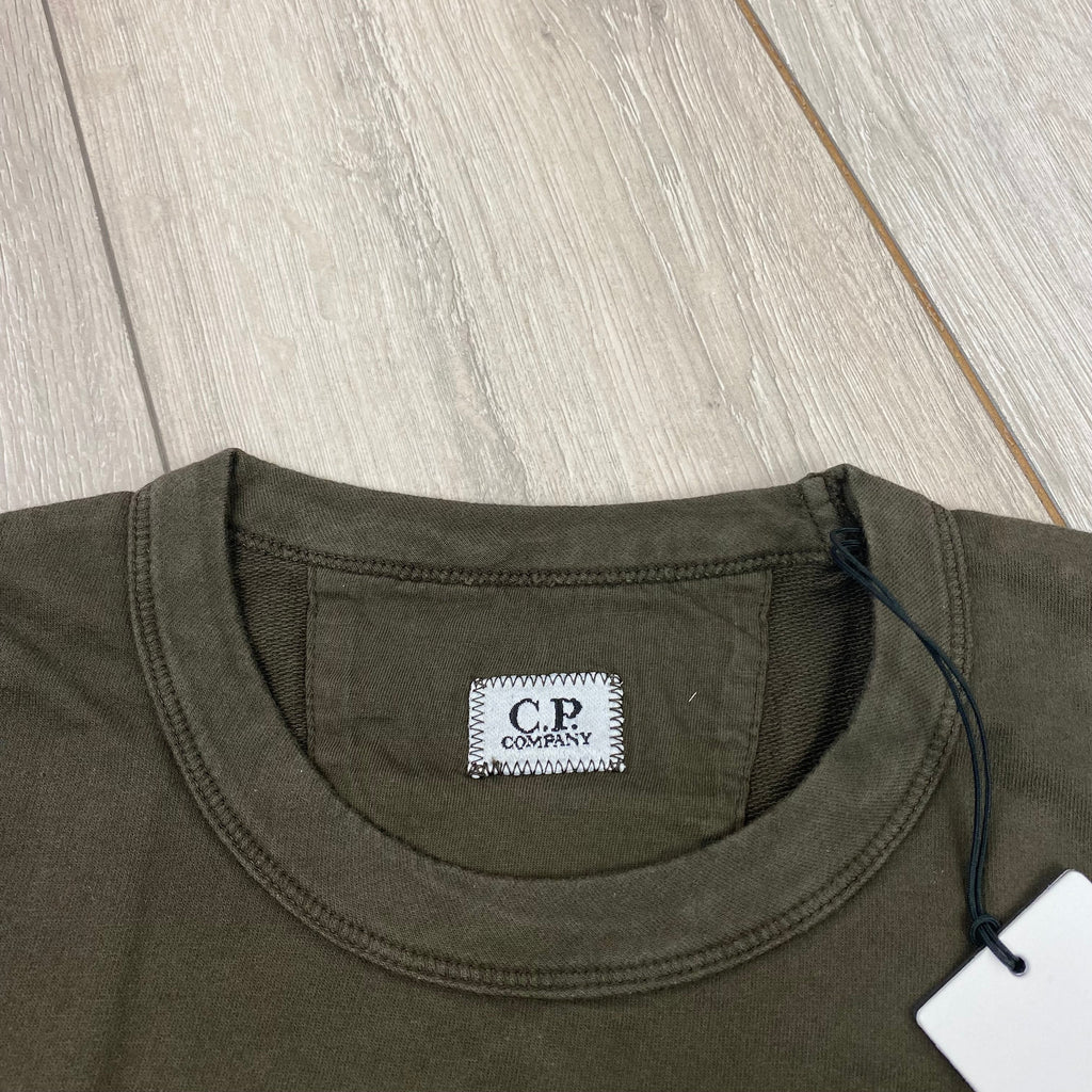 CP Company Embroidered Sweatshirt - Ivy Green