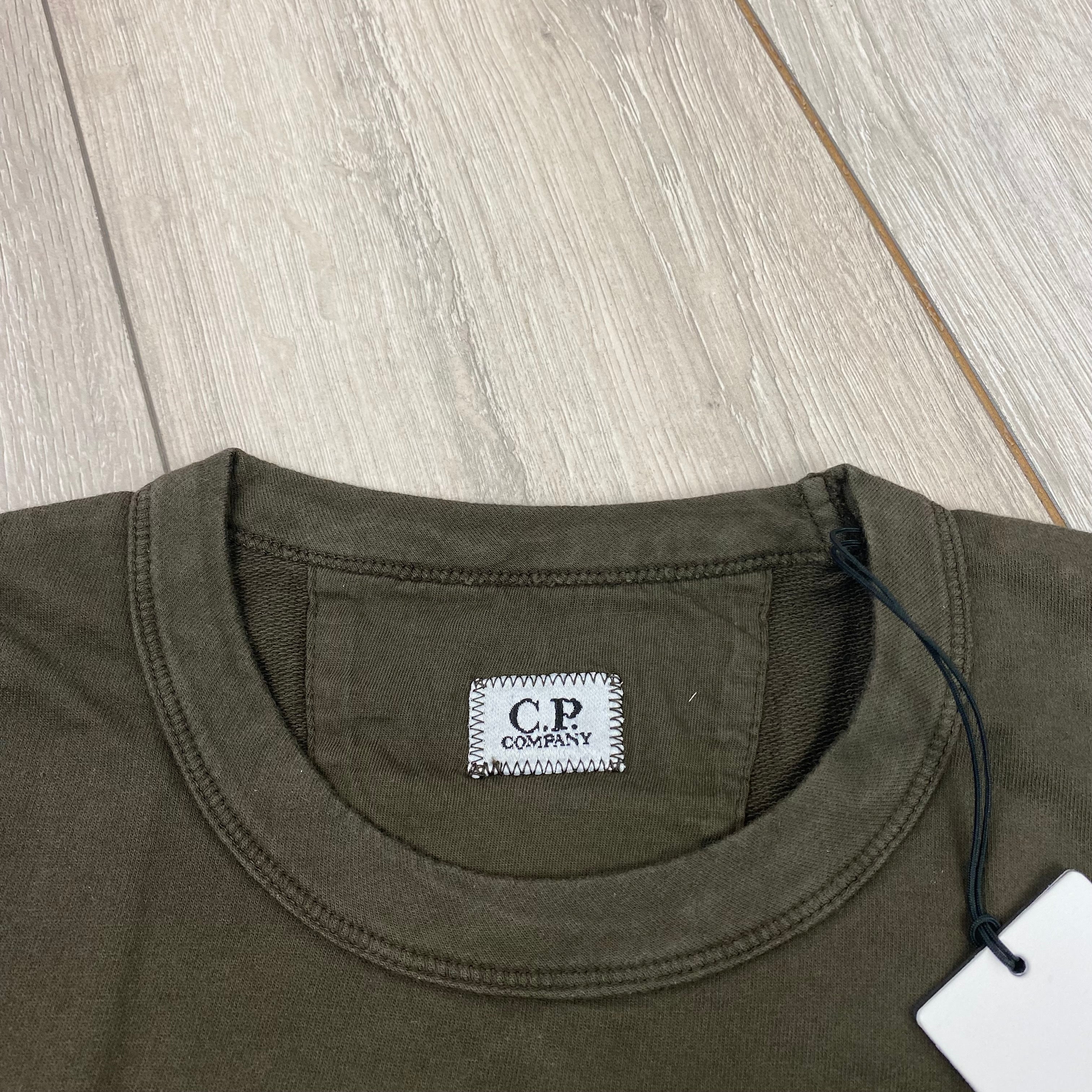 CP Company Embroidered Sweatshirt - Ivy Green